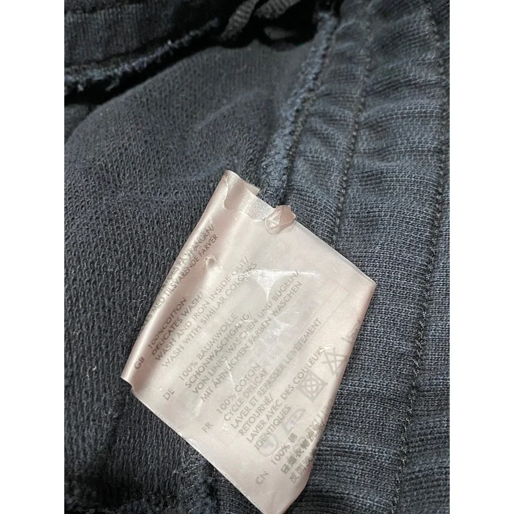 Junk de Luxe Sweat Shorts Mens Large Black Excellent Zipper Pockets Cotton